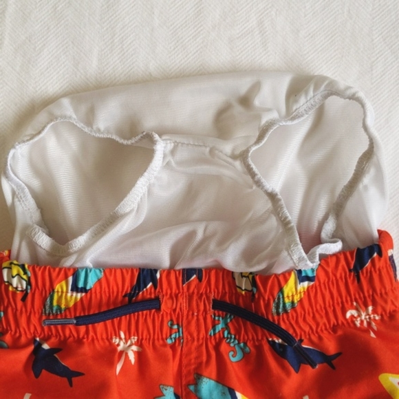 joe fresh orange surf swim trunks 18-24 months baby toddler boy - Picture 4 of 6